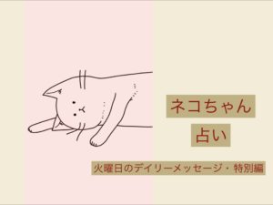 2/22 火曜日のデイリーメッセージ《ネコちゃん占い》