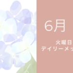 6/7 火曜日のデイリーメッセージ《今週のアロマ》