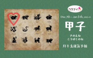 12/3 日曜日のデイリーメッセージ《12月甲子月の運気予報》