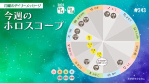 12/9月曜日のデイリーメッセージ《今週のホロスコープ》