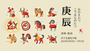 4/6 日曜日のデイリーメッセージ《4月庚辰月の運気予報》