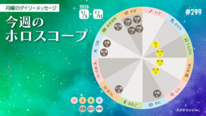 1/5月曜日のデイリーメッセージ《今週のホロスコープ》
